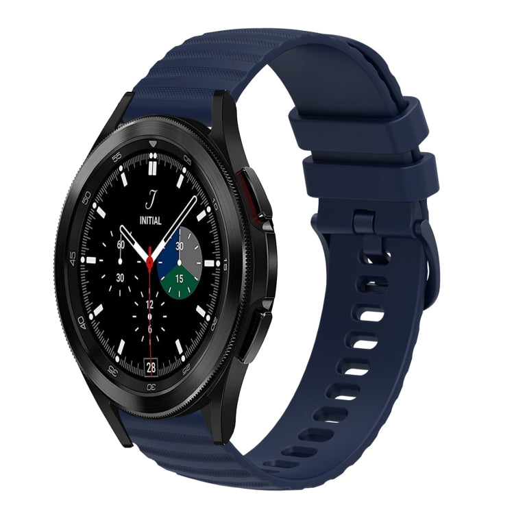 20mm Wavy Dotted Solid-Color Silicone Watch Band, For Samsung Galaxy Watch4 Classic 42mm/46mm, For Samsung Galaxy Gear Sport