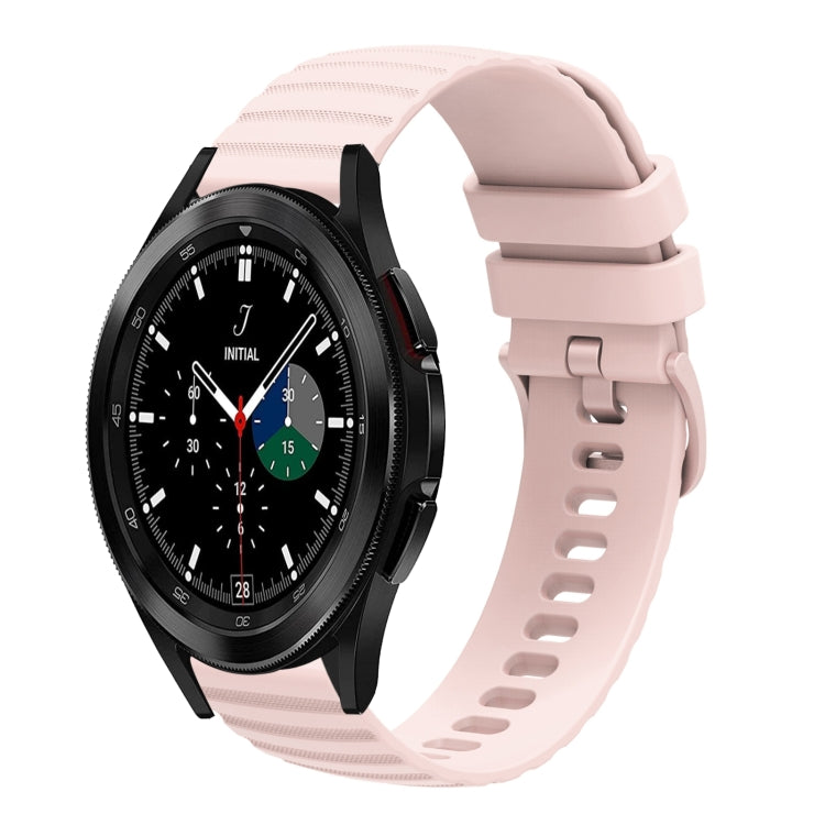 20mm Wavy Dotted Solid-Color Silicone Watch Band, For Samsung Galaxy Watch4 Classic 42mm/46mm, For Samsung Galaxy Gear Sport
