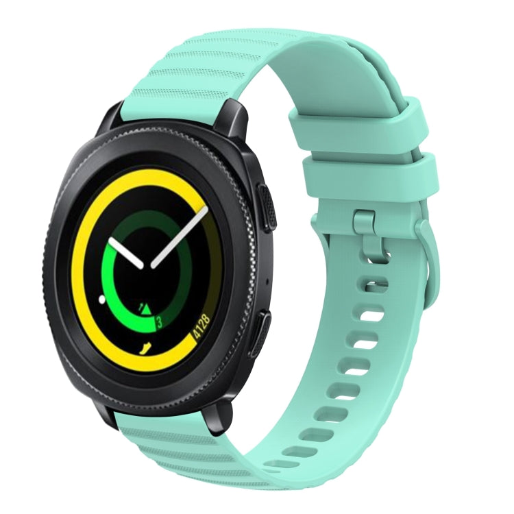 20mm Wavy Dotted Solid-Color Silicone Watch Band, For Samsung Galaxy Watch4 Classic 42mm/46mm, For Samsung Galaxy Gear Sport