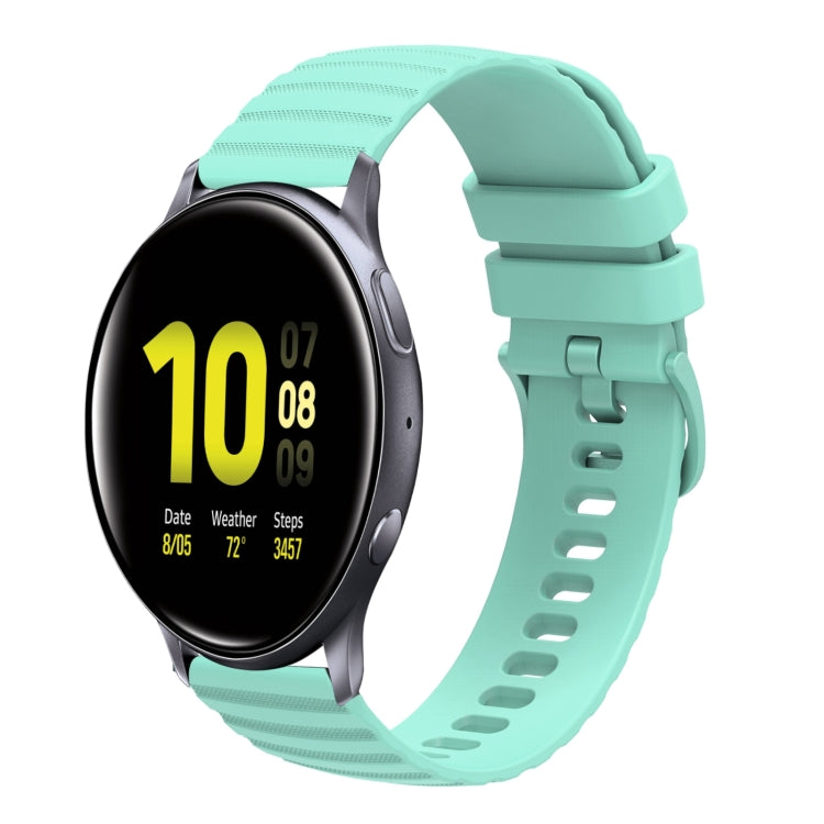 20mm Wavy Dotted Solid-Color Silicone Watch Band, For Samsung Galaxy Watch Active2 40mm/44mm, For Samsung Galaxy Watch 42mm
