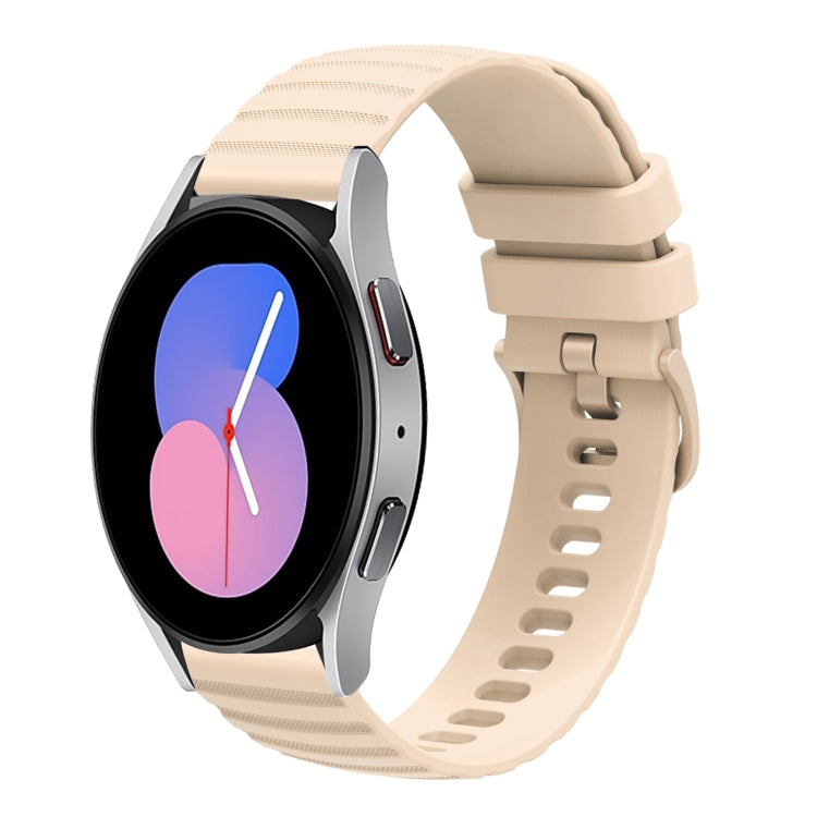 20mm Wavy Dotted Solid-Color Silicone Watch Band, For Samsung Galaxy Watch Active2 40mm/44mm, For Samsung Galaxy Watch 42mm