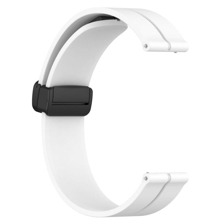 20mm Solid Color Magnetic Clasp Silicone Watch Band, For Samsung Galaxy Watch 5 Pro 45mm, For Samsung Galaxy Watch4 44mm