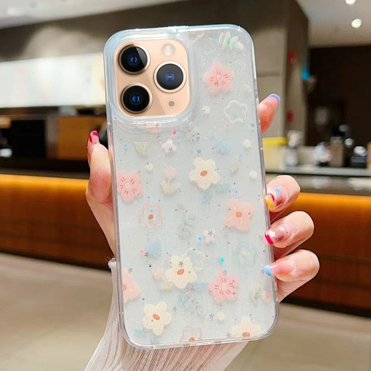Fresh Small Floral Epoxy TPU Phone Case, For iPhone 11, For iPhone 11 Pro, For iPhone XR, For iPhone XS Max