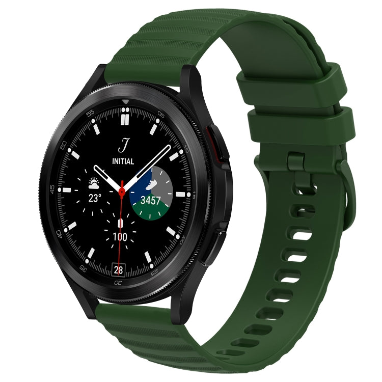 20mm Wavy Dot Pattern Solid Color Silicone Watch Band, For Samsung Galaxy Watch 4 Classic 42mm, For Samsung Galaxy Watch 4 Classic 46mm