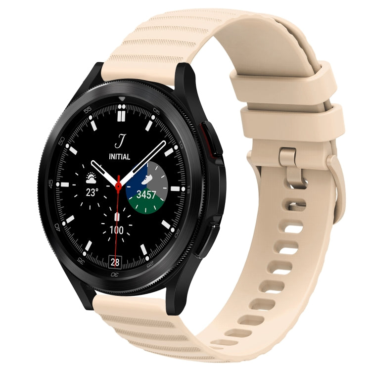 20mm Wavy Dot Pattern Solid Color Silicone Watch Band, For Samsung Galaxy Watch 4 Classic 42mm, For Samsung Galaxy Watch 4 Classic 46mm