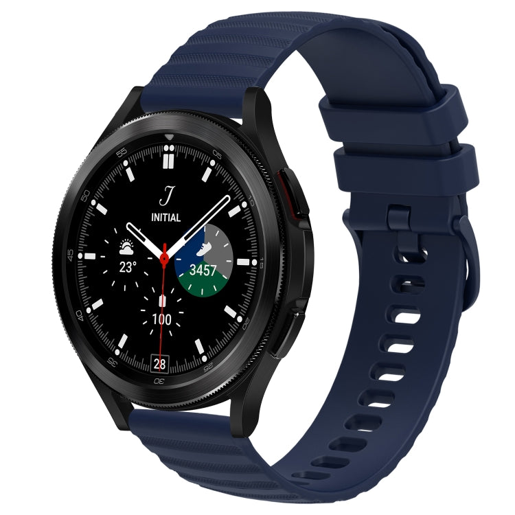 20mm Wavy Dot Pattern Solid Color Silicone Watch Band, For Samsung Galaxy Watch 4 Classic 42mm, For Samsung Galaxy Watch 4 Classic 46mm