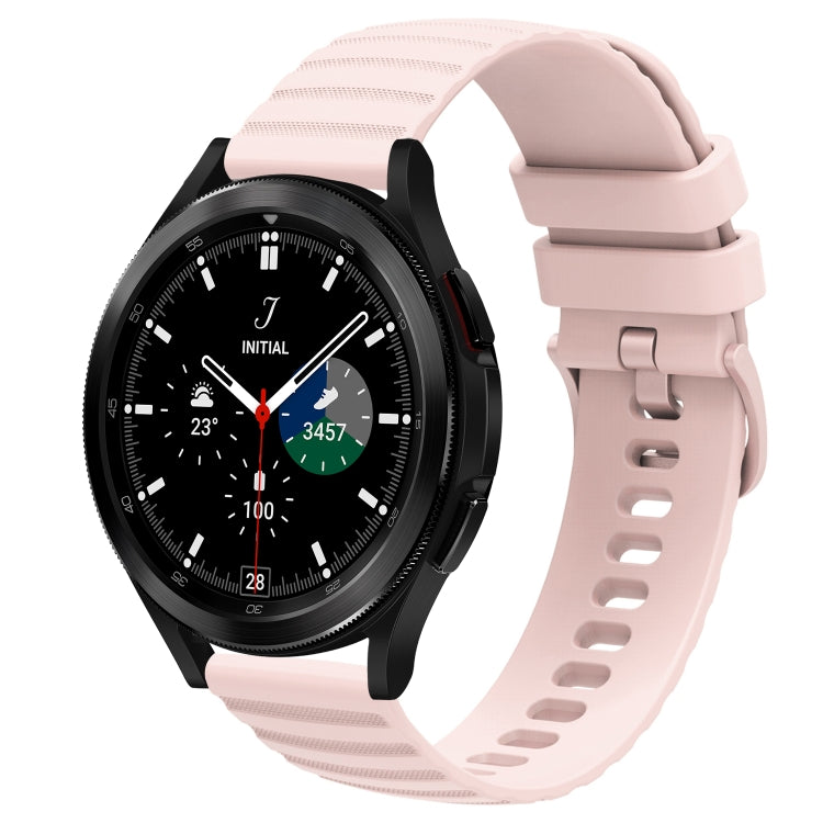 20mm Wavy Dot Pattern Solid Color Silicone Watch Band, For Samsung Galaxy Watch 4 Classic 42mm, For Samsung Galaxy Watch 4 Classic 46mm