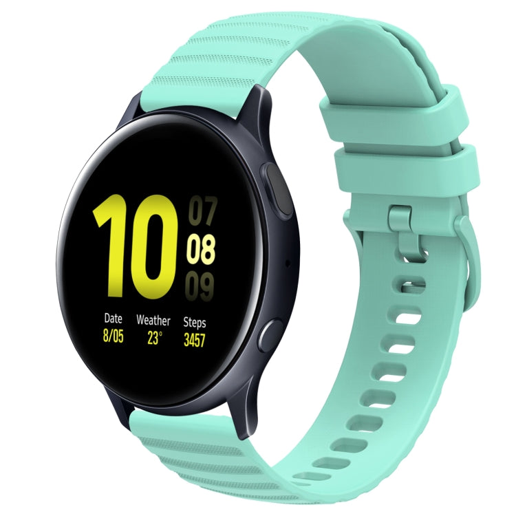 20mm Wavy Dot Pattern Solid Color Silicone Watch Band, For Samsung Galaxy Watch Active 2 40mm, For Samsung Galaxy Watch Active 2 44mm