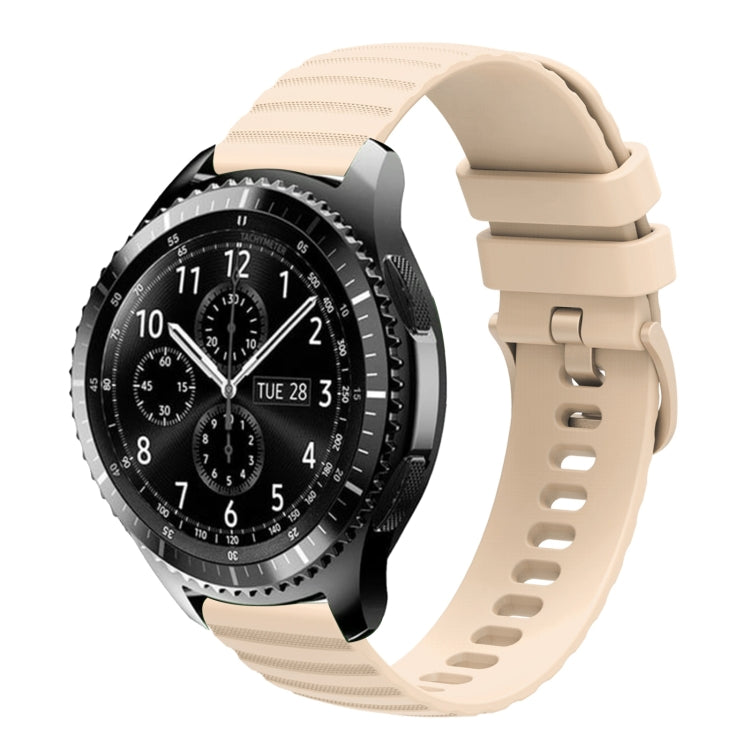 22mm Wavy Dot Pattern Solid Color Silicone Watch Band, For Samsung Gear S3 Classic, For Samsung Gear S3 Frontier