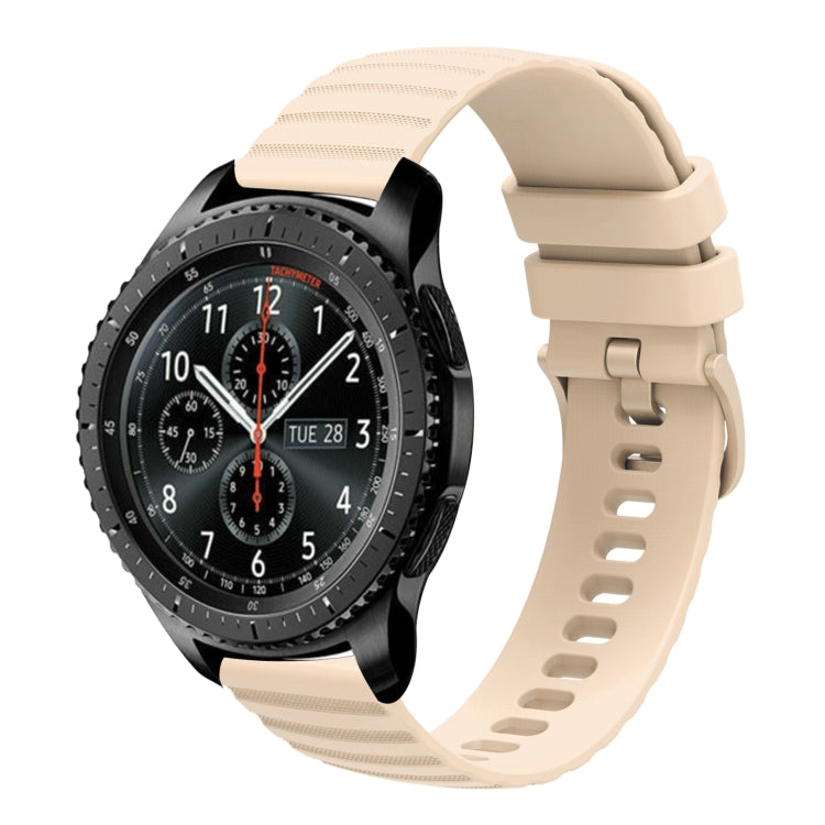 22mm Wavy Dot Pattern Solid Color Silicone Watch Band, For Samsung Gear S3 Classic, For Samsung Gear S3 Frontier