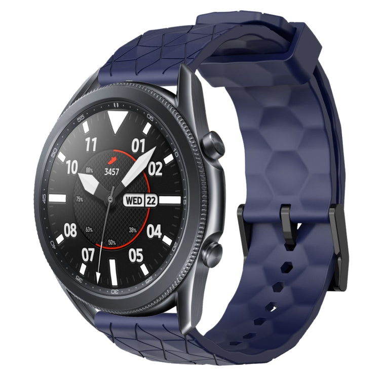 22mm Football Pattern Solid Color Silicone Watch Band, For Samsung Galaxy Watch3 45mm, For Samsung Galaxy Watch 46mm
