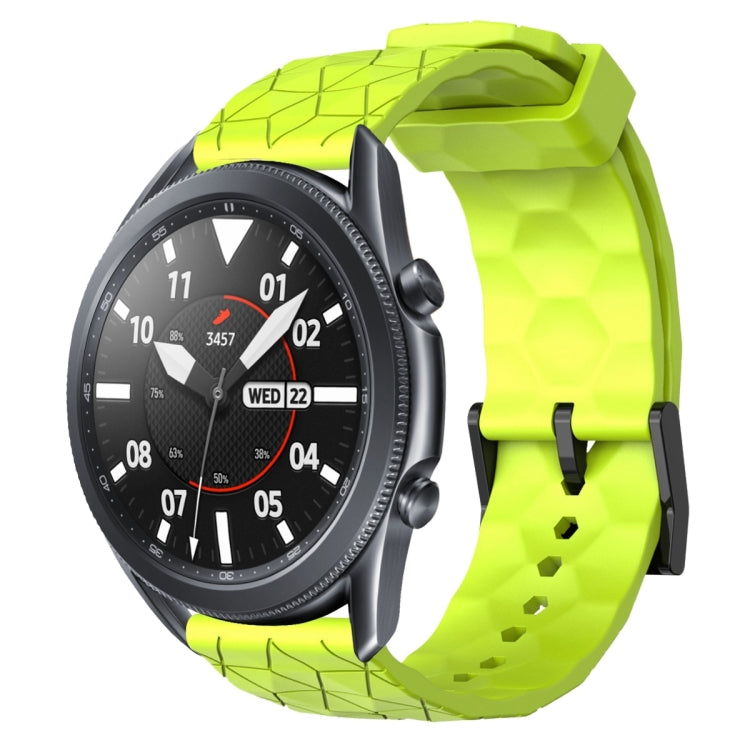 22mm Football Pattern Solid Color Silicone Watch Band, For Samsung Galaxy Watch3 45mm, For Samsung Galaxy Watch 46mm