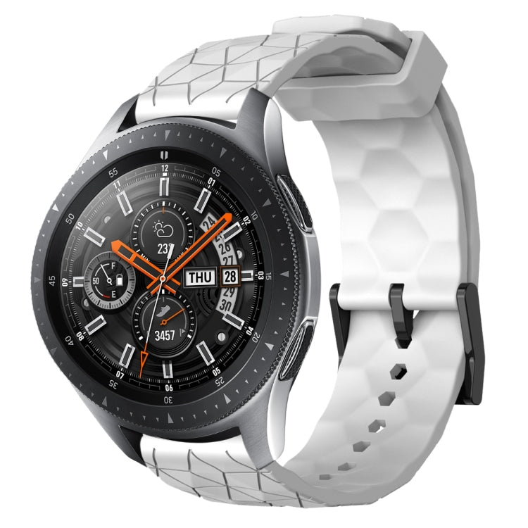 22mm Football Pattern Solid Color Silicone Watch Band, For Samsung Galaxy Watch3 45mm, For Samsung Galaxy Watch 46mm