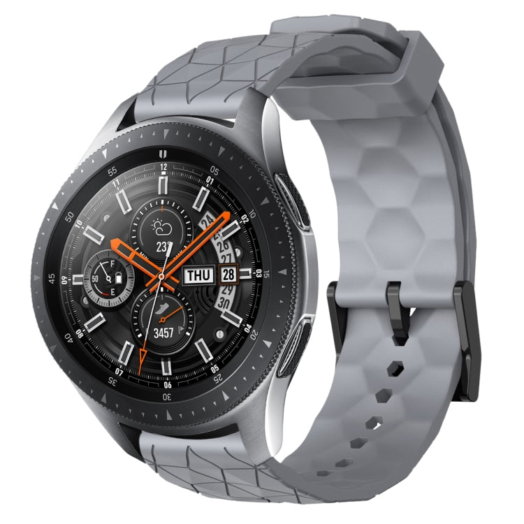 22mm Football Pattern Solid Color Silicone Watch Band, For Samsung Galaxy Watch3 45mm, For Samsung Galaxy Watch 46mm