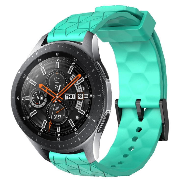 22mm Football Pattern Solid Color Silicone Watch Band, For Samsung Galaxy Watch3 45mm, For Samsung Galaxy Watch 46mm