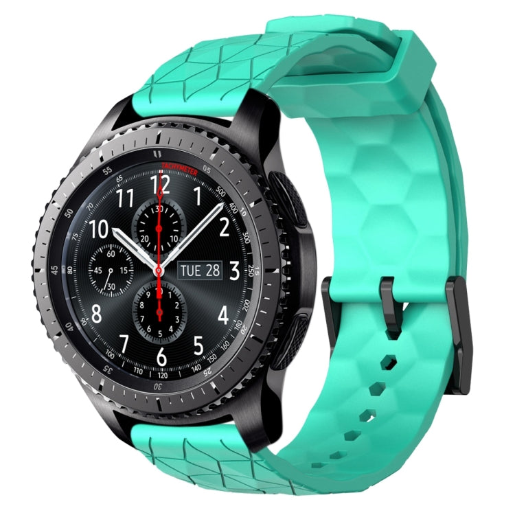 22mm Football Pattern Solid Color Silicone Watch Band, For Samsung Gear S3 Classic, For Samsung Gear S3 Frontier