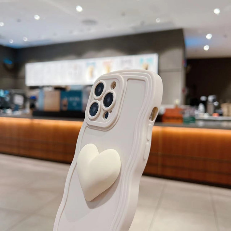 3D Heart Skin-Feel Silicone Phone Case with Wristband, For iPhone 11 Pro Max, For iPhone 11 Pro, For iPhone 11