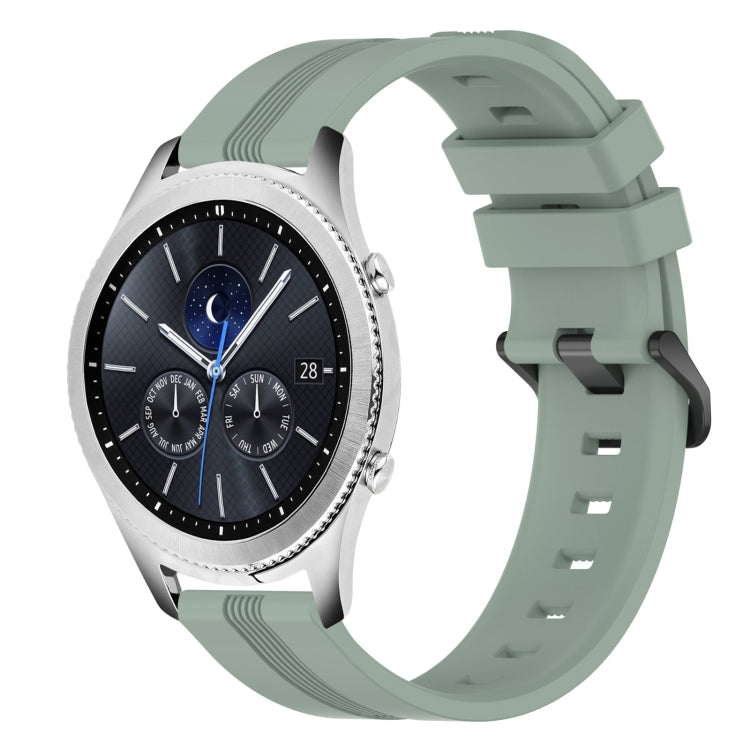 22mm Concave Striped Slicone Watch Band, For Samsung Gear S3 Classic, For Samsung Gear S3 Frontier