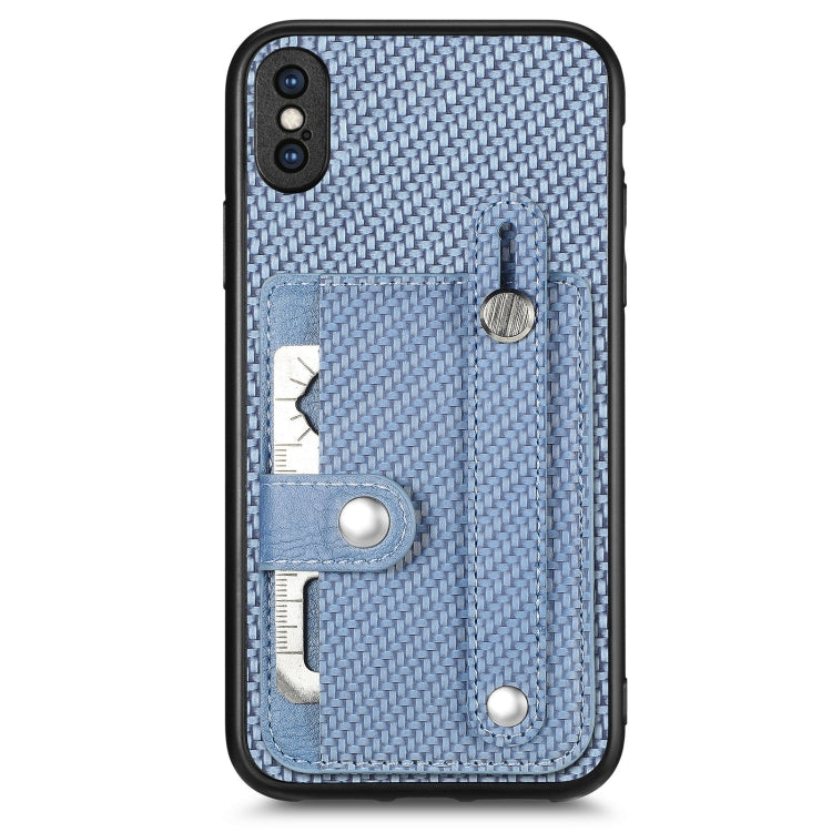 Wristband Kickstand Card Wallet Back Cover Phone Case with Tool Knife, For iPhone 11, For iPhone 11 Pro, For iPhone 11 Pro Max, For iPhone X / XS