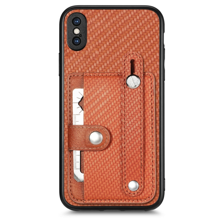 Wristband Kickstand Card Wallet Back Cover Phone Case with Tool Knife, For iPhone 11, For iPhone 11 Pro, For iPhone 11 Pro Max, For iPhone X / XS
