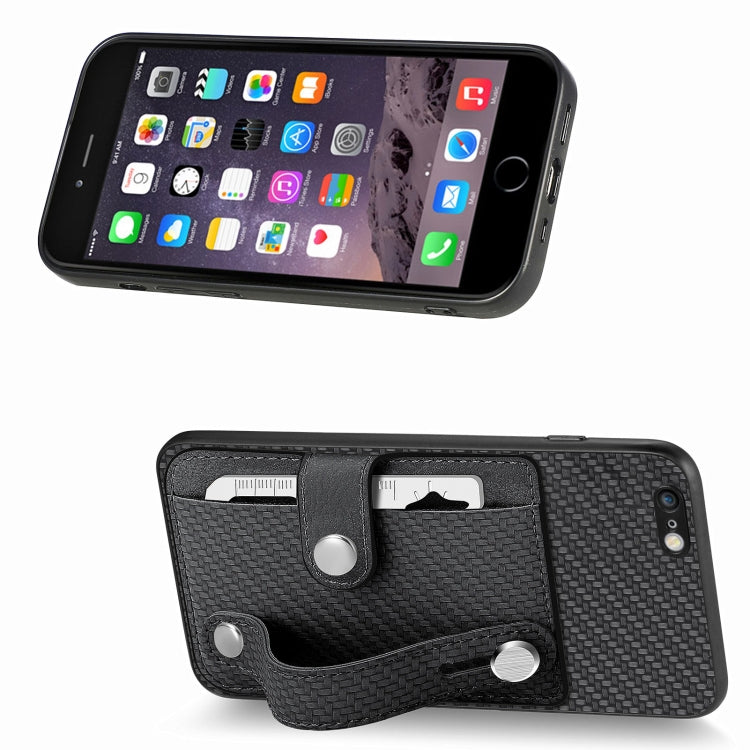 Wristband Kickstand Card Wallet Back Cover Phone Case with Tool Knife