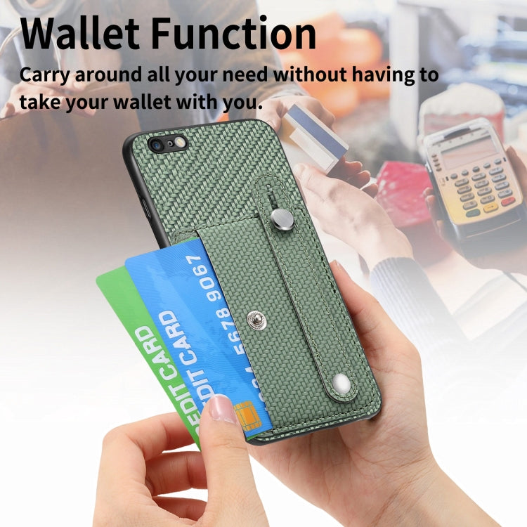 Wristband Kickstand Card Wallet Back Cover Phone Case with Tool Knife