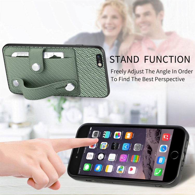 Wristband Kickstand Card Wallet Back Cover Phone Case with Tool Knife