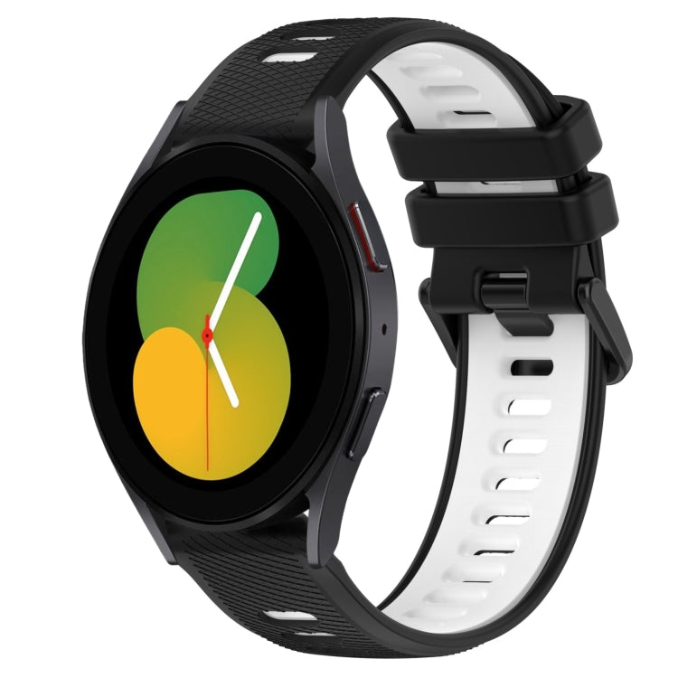 20mm Sports Two-Color Silicone Watch Band, For Samsung Galaxy Watch5 40mm, For Samsung Galaxy Watch5 Pro 45mm