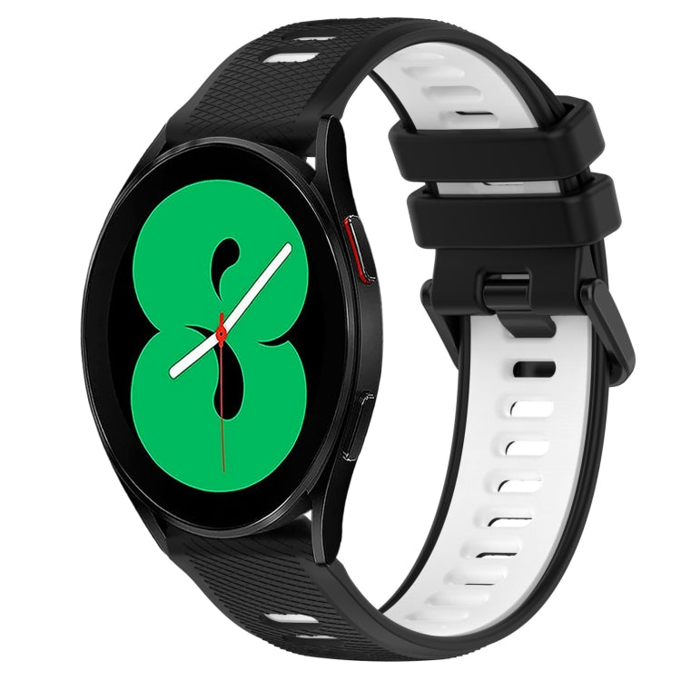 20mm Sports Two-Color Silicone Watch Band, For Samsung Galaxy Watch4 44mm, For Samsung Galaxy Watch4 40mm