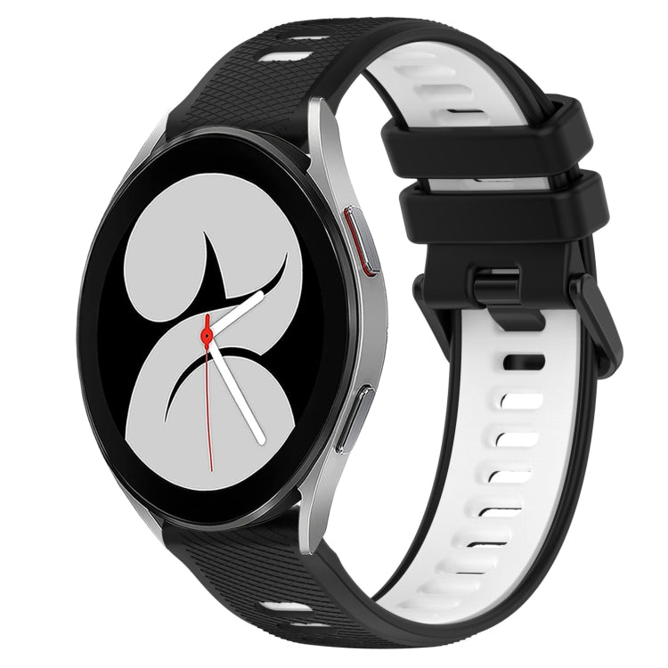 20mm Sports Two-Color Silicone Watch Band, For Samsung Galaxy Watch4 44mm, For Samsung Galaxy Watch4 40mm
