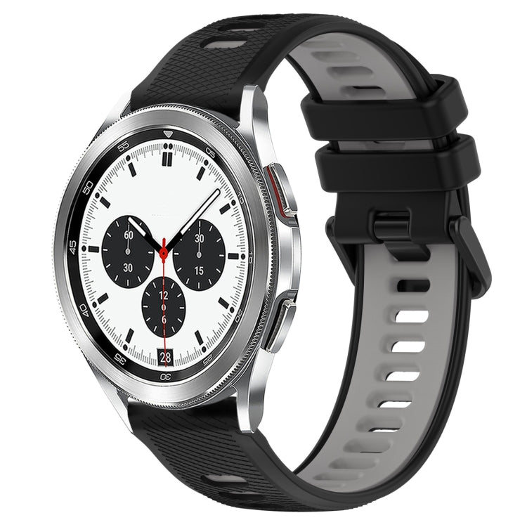 20mm Sports Two-Color Silicone Watch Band, For Samsung Galaxy Watch4 Classic 42mm, For Samsung Galaxy Watch4 Classic 46mm