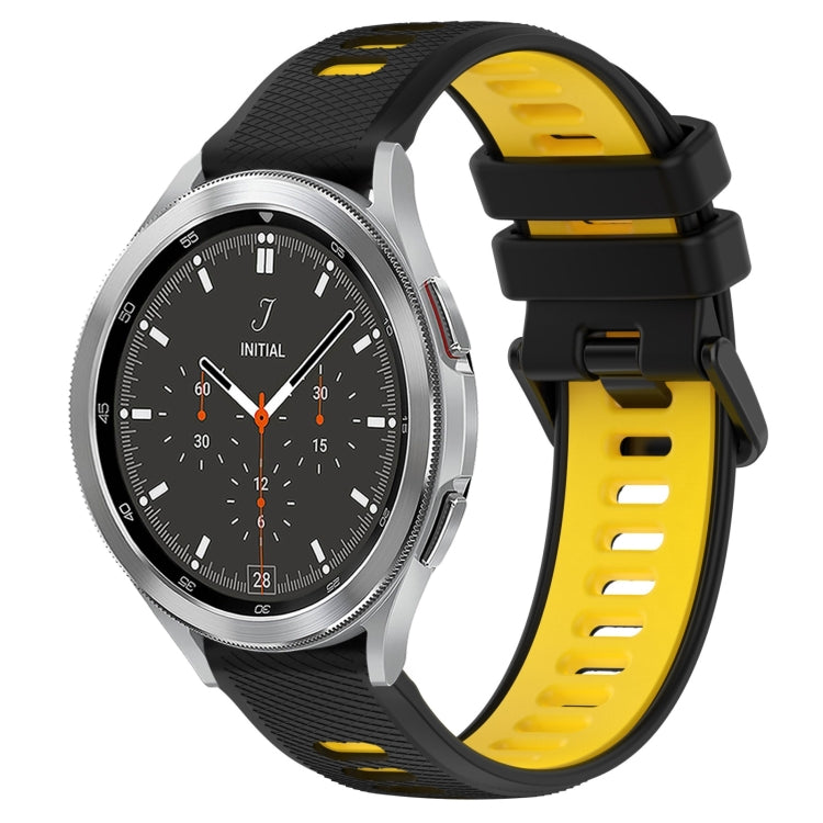 20mm Sports Two-Color Silicone Watch Band, For Samsung Galaxy Watch4 Classic 42mm, For Samsung Galaxy Watch4 Classic 46mm