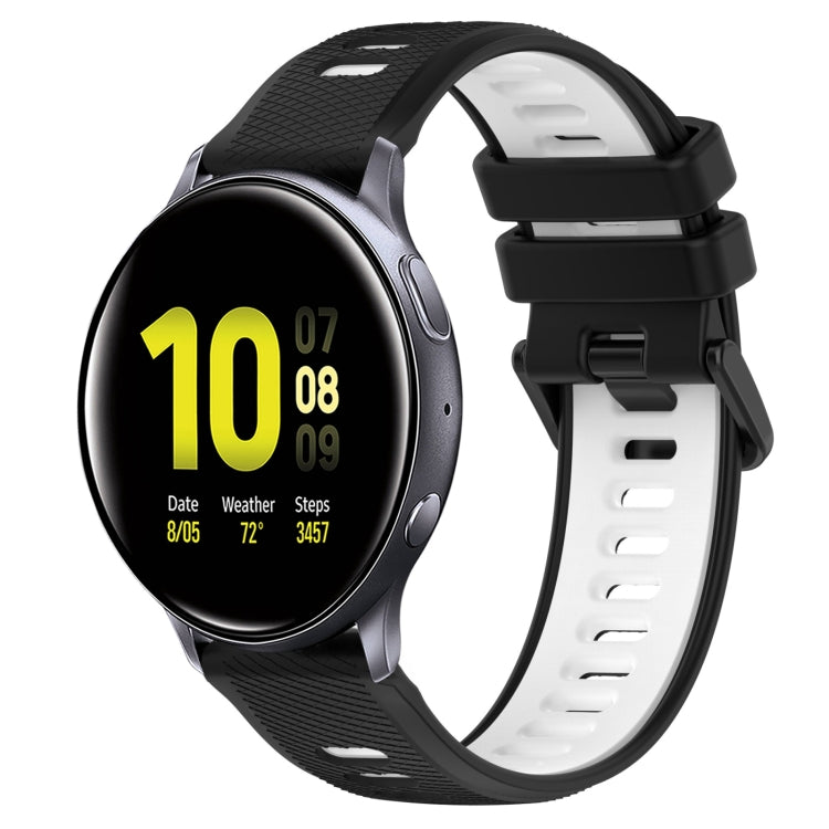 20mm Sports Two-Color Silicone Watch Band, For Samsung Galaxy Watch Active2 40mm, For Samsung Galaxy Watch Active2 44mm