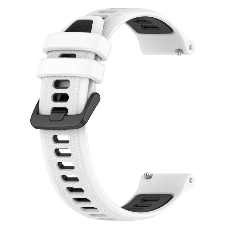 20mm Sports Two-Color Silicone Watch Band, For Samsung Galaxy Watch 42mm, For Samsung Galaxy Watch 6 44mm