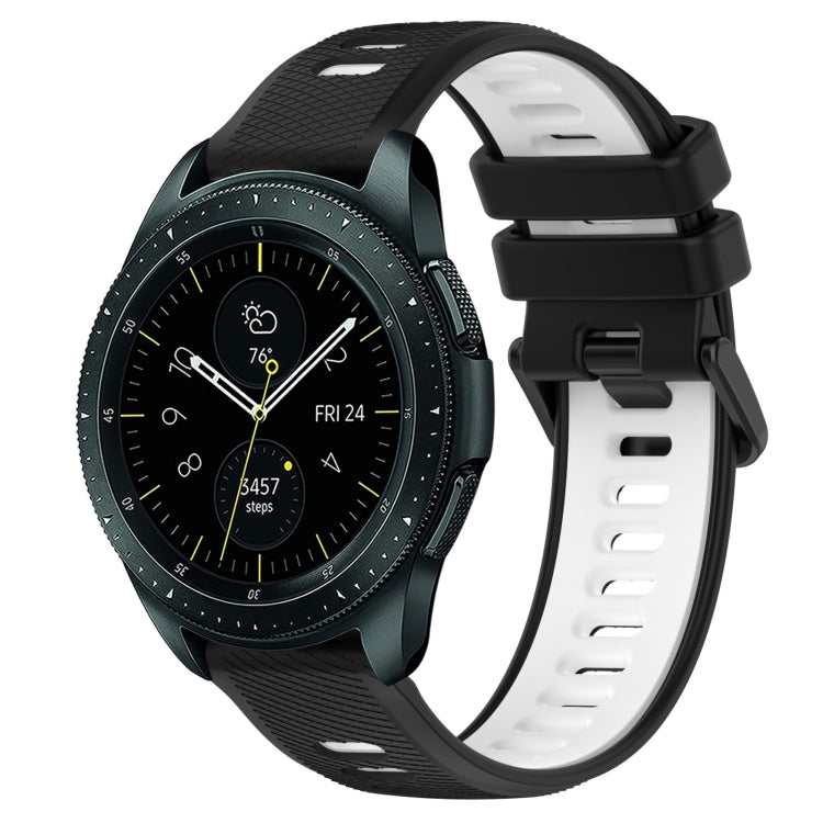20mm Sports Two-Color Silicone Watch Band, For Samsung Galaxy Watch 42mm, For Samsung Galaxy Watch 6 44mm