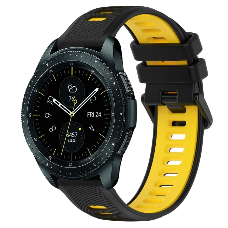20mm Sports Two-Color Silicone Watch Band, For Samsung Galaxy Watch 42mm, For Samsung Galaxy Watch 6 44mm