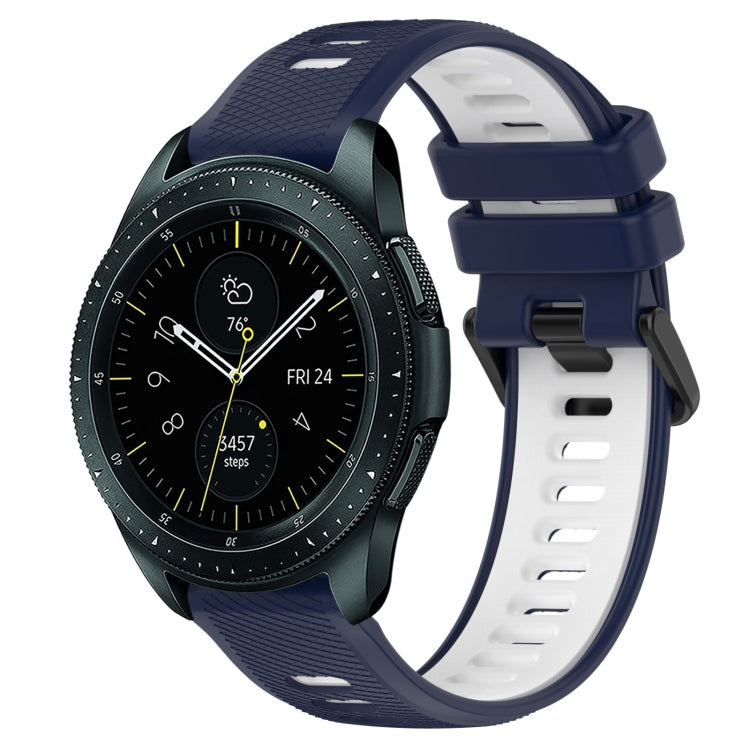 20mm Sports Two-Color Silicone Watch Band, For Samsung Galaxy Watch 42mm, For Samsung Galaxy Watch 6 44mm