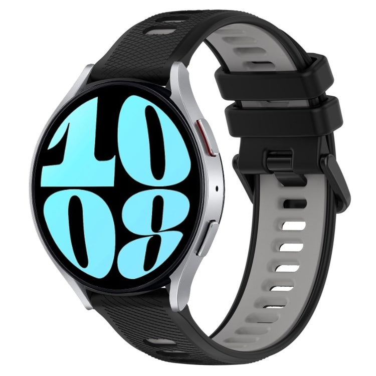 20mm Sports Two-Color Silicone Watch Band, For Samsung Galaxy Watch 42mm, For Samsung Galaxy Watch 6 44mm