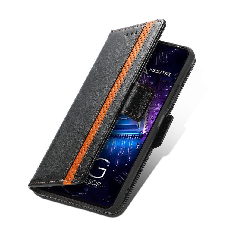 CaseNeo Splicing Dual Magnetic Buckle Leather Phone Case, For Tecno Pova Neo 5G, For vivo S15e, For Xiaomi 13 Lite, For ZTE Blade A52