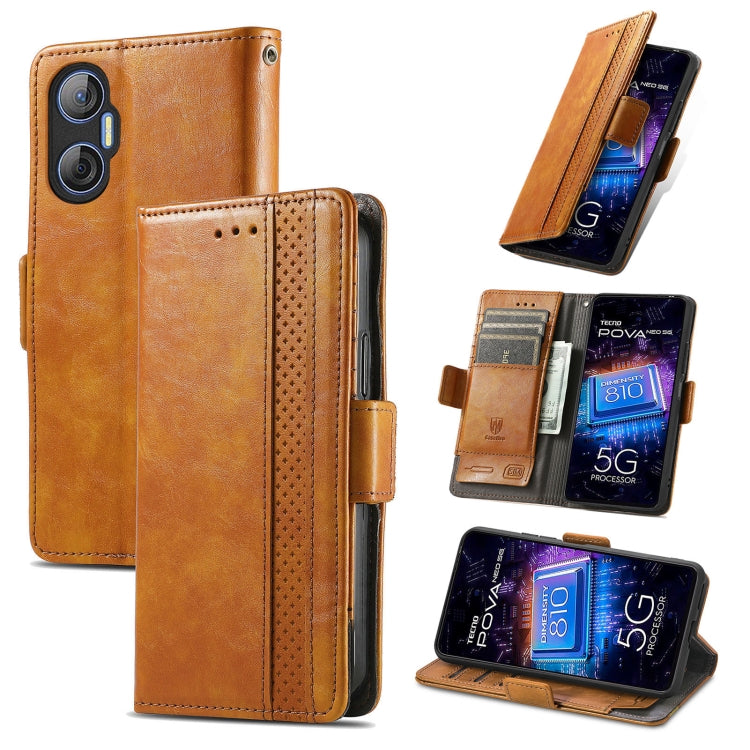 CaseNeo Splicing Dual Magnetic Buckle Leather Phone Case, For Tecno Pova Neo 5G, For vivo S15e, For Xiaomi 13 Lite, For ZTE Blade A52