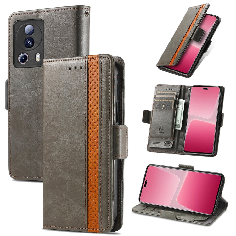 CaseNeo Splicing Dual Magnetic Buckle Leather Phone Case, For Tecno Pova Neo 5G, For vivo S15e, For Xiaomi 13 Lite, For ZTE Blade A52