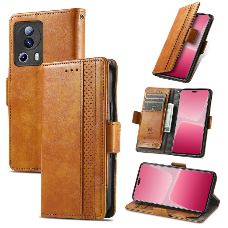 CaseNeo Splicing Dual Magnetic Buckle Leather Phone Case, For Tecno Pova Neo 5G, For vivo S15e, For Xiaomi 13 Lite, For ZTE Blade A52