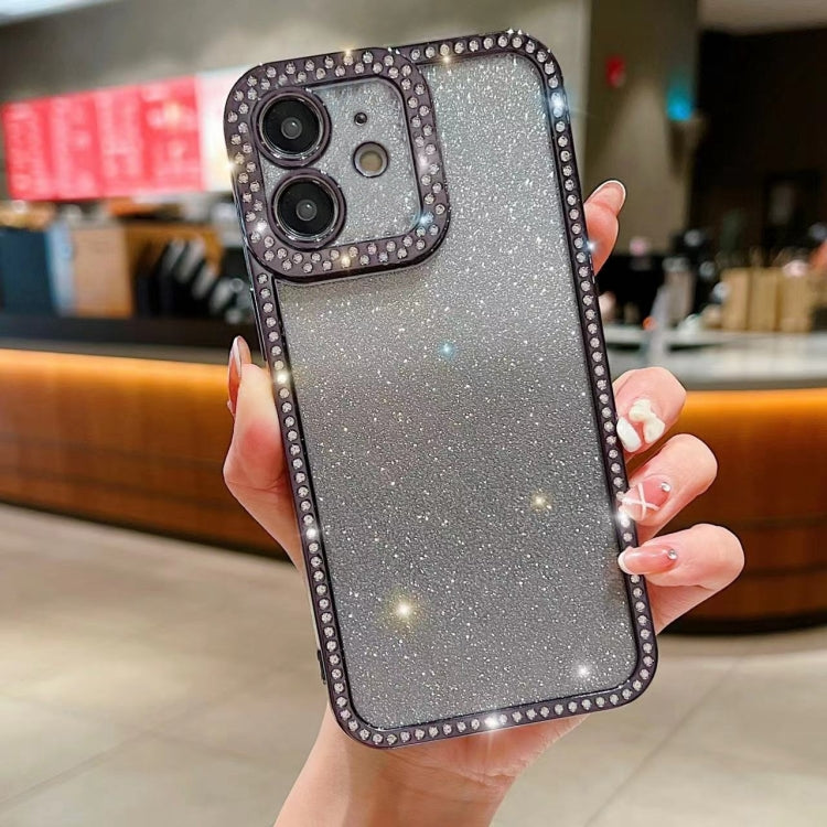 Diamond Gradient Glitter Plated TPU Phone Case, For iPhone 15 Pro Max, For iPhone 11, For iPhone 11 Pro Max