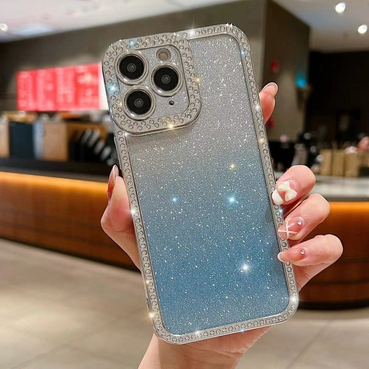 Diamond Gradient Glitter Plated TPU Phone Case, For iPhone 15 Pro Max, For iPhone 11, For iPhone 11 Pro Max
