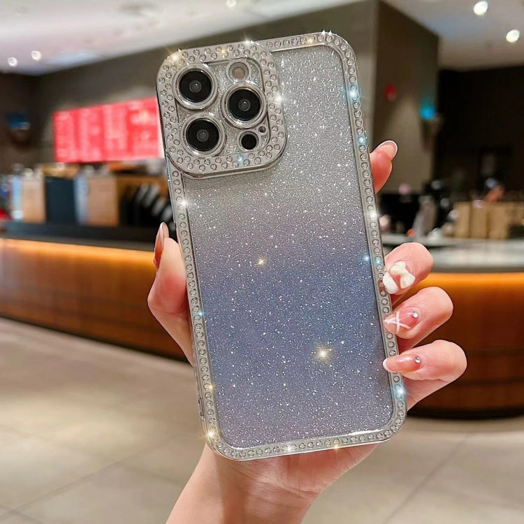 Diamond Gradient Glitter Plated TPU Phone Case, For iPhone 15 Pro Max, For iPhone 11, For iPhone 11 Pro Max