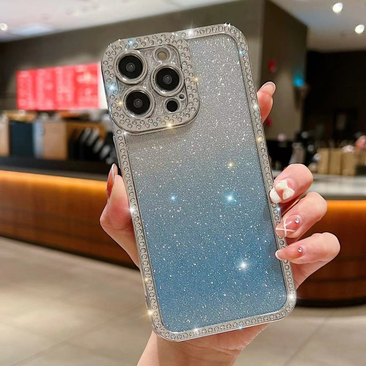 Diamond Gradient Glitter Plated TPU Phone Case, For iPhone 15 Pro Max, For iPhone 11, For iPhone 11 Pro Max