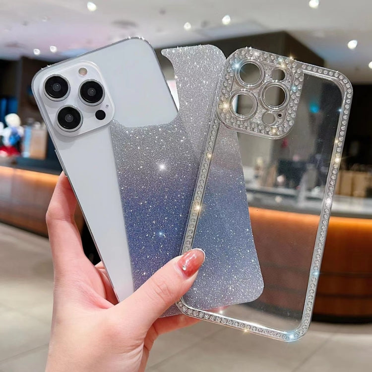 Diamond Gradient Glitter Plated TPU Phone Case, For iPhone 15 Pro Max, For iPhone 11, For iPhone 11 Pro Max