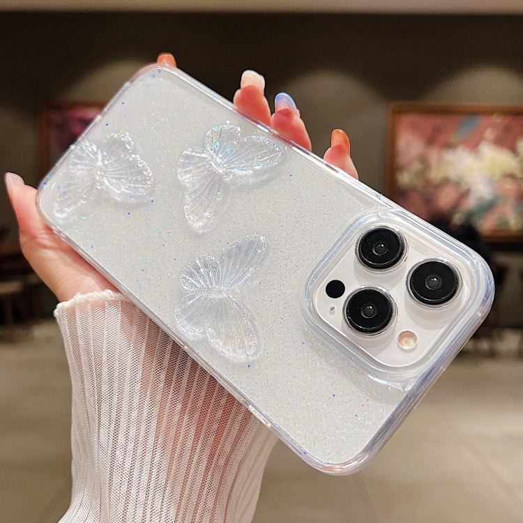 Clear Crystal Butterflies TPU Phone Case, For iPhone XS Max, For iPhone 7 Plus / 8 Plus