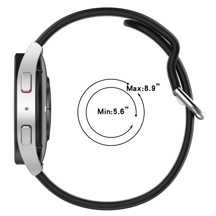 20mm Breathable Two-Color Silicone Watch Band, For Samsung Galaxy Watch Active 2 44mm