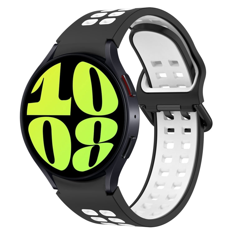 Two-Color Breathable Silicone Watch Band, For Samsung Galaxy Watch 6 40mm, For Samsung Galaxy Watch 6 Classic 43mm